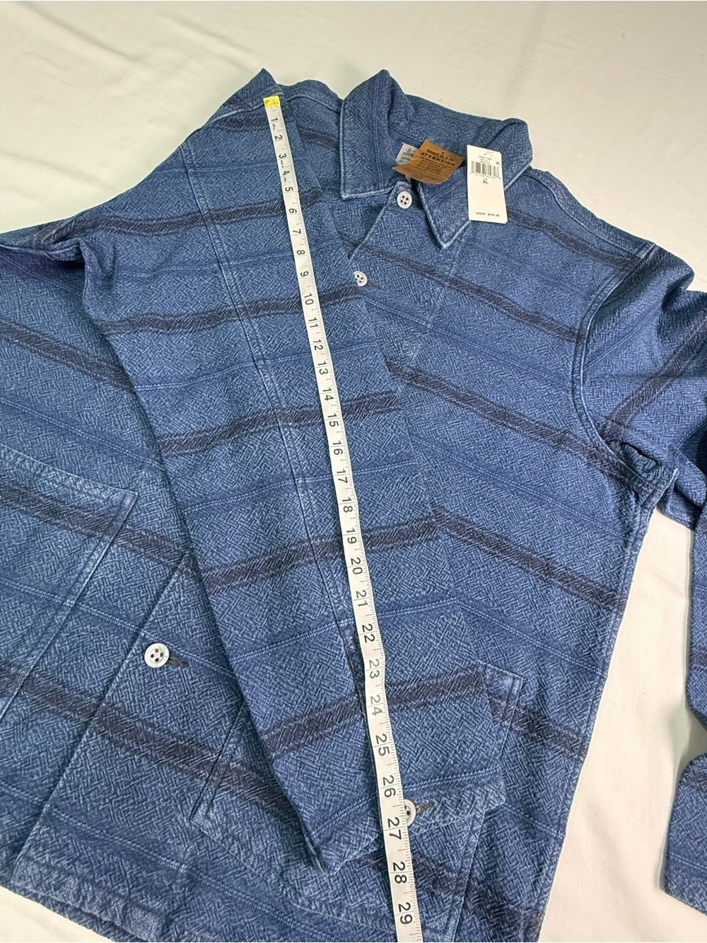 Ralph Lauren Double RL (RRL) Indigo Naval Military Shirt Jacket- Size XL - Picture 6 of 16